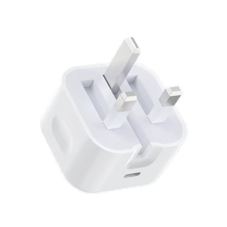 20W شارژر اصلی PD با استاندارد بریتانیا و سه شاخه تاشو، مناسب آیپد اپل، گوشی آیفون