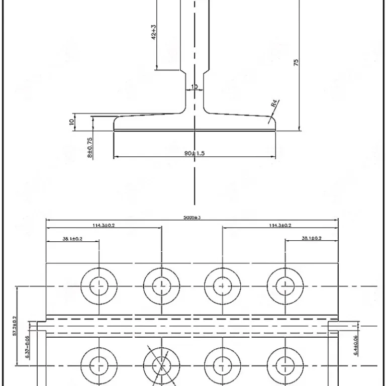 ریل آسانسور T شکل، ریل توپر و ریل توخالی T70/T75/T78/T89/T90/T114 ریل آسانسور