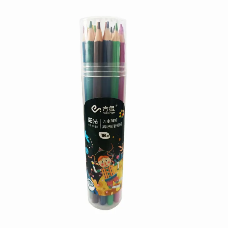 مداد رنگی روغنی 24 رنگ جعبه‌ای مخصوص دانش‌آموزان و کودکان، مداد رنگی حرفه‌ای نقاشی و طراحی، عمده