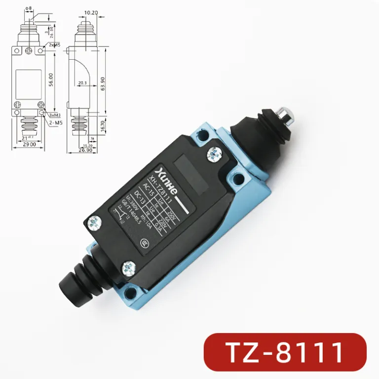 ME-8108 کلید محدودکننده خودبازگشت میکروسوئیچ تماسی محدودکننده TZ-8101 کلید مسیر