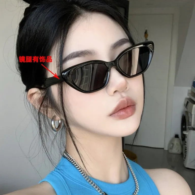عینک آفتابی فریم مشکی جدید زنانه و مردانه، شیک، مناسب صورت‌های بزرگ، ضد اشعه UV برای رانندگی