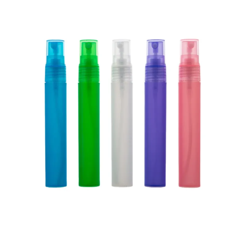 5ml10ml15ml20ml بطری نمونه پلاستیکی اسپری، بطری خالی عطر و محلول ضدعفونی‌کننده