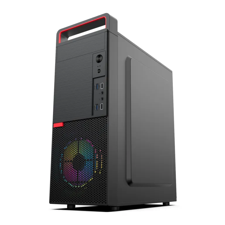 کیس کامپیوتر رومیزی گیمینگ با دستگیره ATX