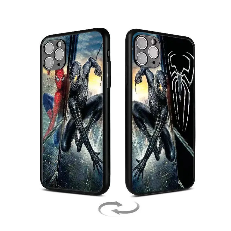 3D قاب موبایل طرح متغیر با افکت لنتیکولار و گرادیان، انیمه وان پیس لوفی و نامی، ناروتو ساسوکه، چند طرح در یک قاب خلاقانه