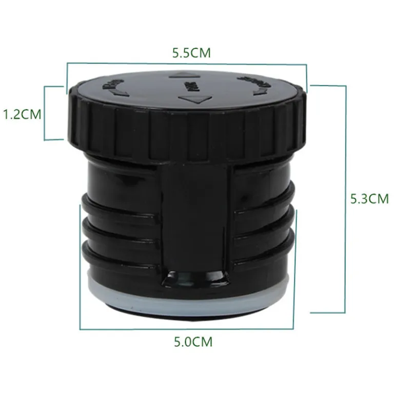 لوازم جانبی درب قمقمه گلوله‌ای 4.5\5.2CM شامل سوئیچ، درپوش داخلی، شیر خروجی، واشر و چوب‌پنبه