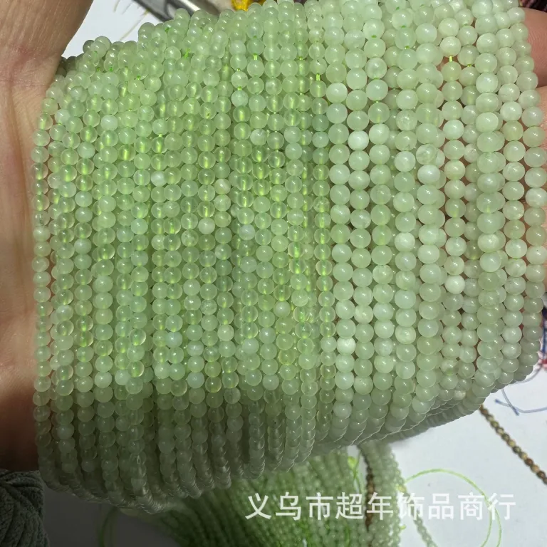 2mm3mm4mm مهره‌های گرد کوچک سنگ طبیعی، لوازم جانبی زیورآلات، آمیتیست، آونتورین سبز، تورمالین، مهره‌های DIY عمده