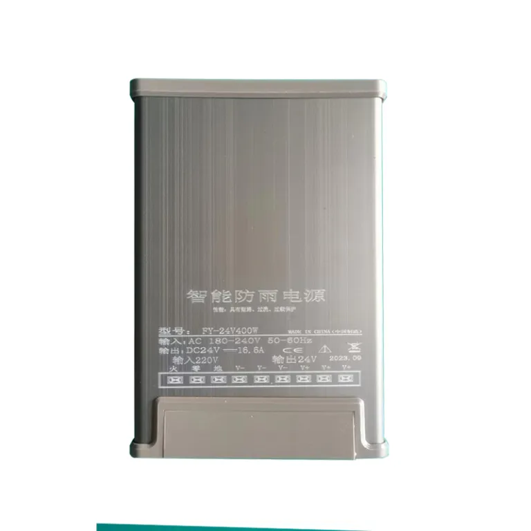جعبه منبع تغذیه چراغ ترانس ضد باران چمن و حیاط فضای باز 24V ترانس 400W کارخانه منبع تغذیه سوئیچینگ