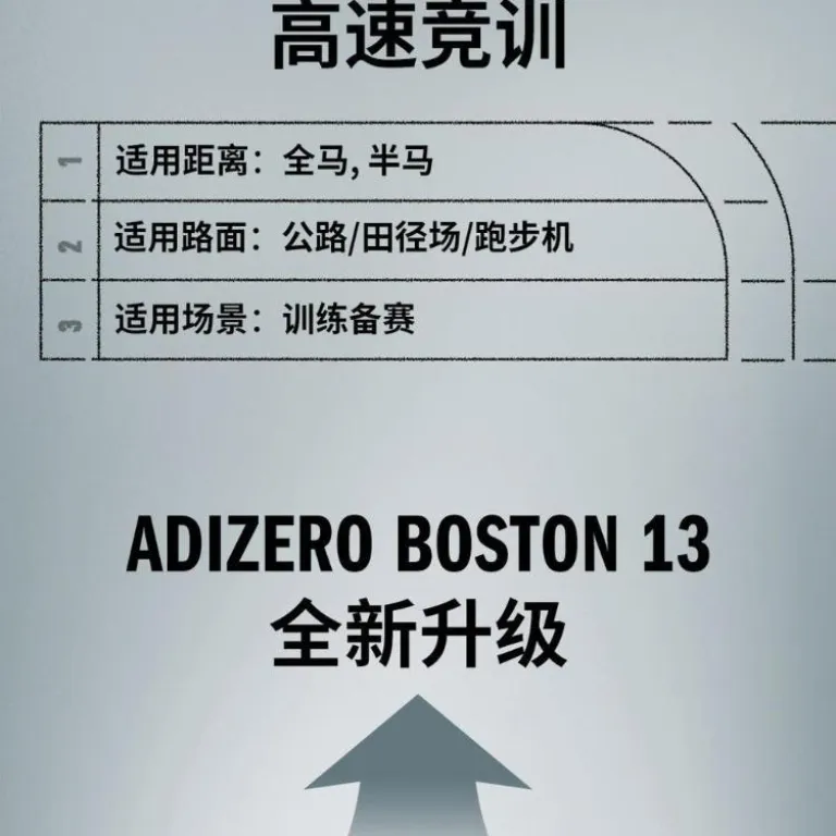 کفش دویدن زنانه آدیداس ADIZERO BOSTON 13 W سبک و تنفس‌پذیر با رویه کوتاه