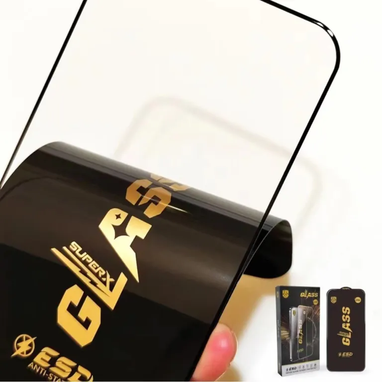 گلس OG Glass ضد الکتریسیته ساکن با لبه خمیده فوق‌العاده بزرگ مناسب آیفون 17 16 15/Pro Max
