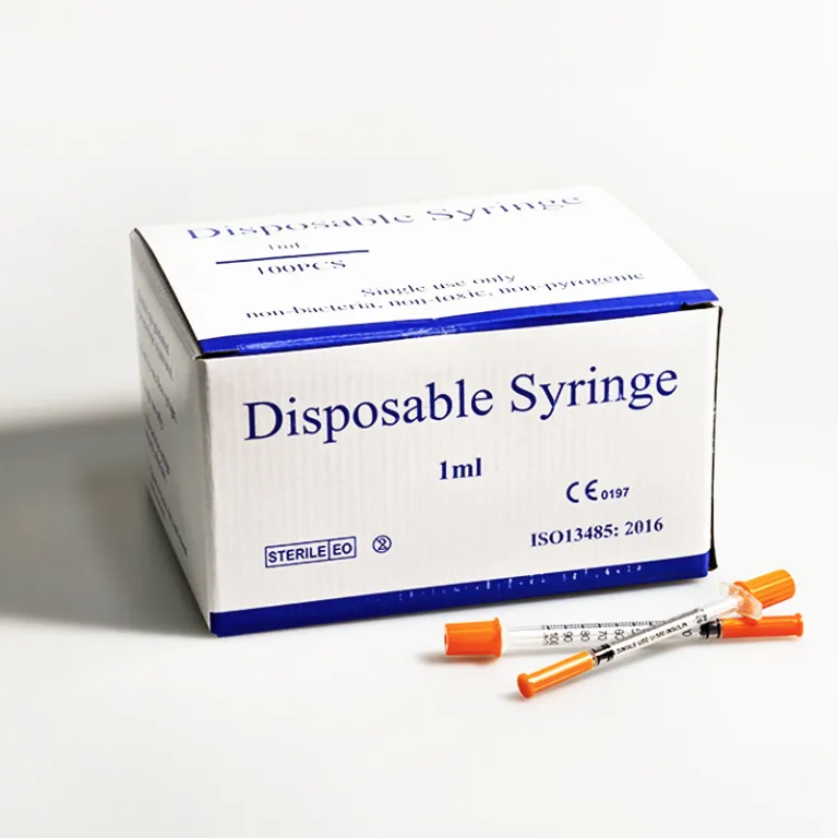 1ml/0.5ml سرنگ تزریق یکبارمصرف دستی، سرنگ تغذیه، سرنگ انسولین با سوزن ثابت