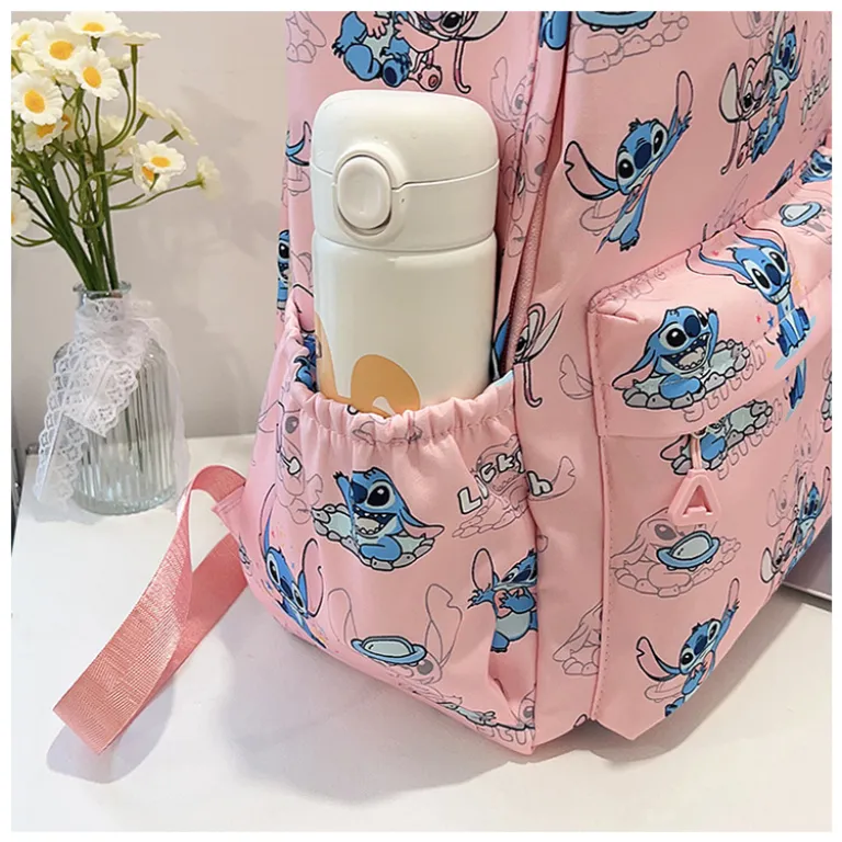 کوله‌پشتی جدید طرح کارتونی استیچ، سبک ژاپنی، جادار و سبک برای مدرسه