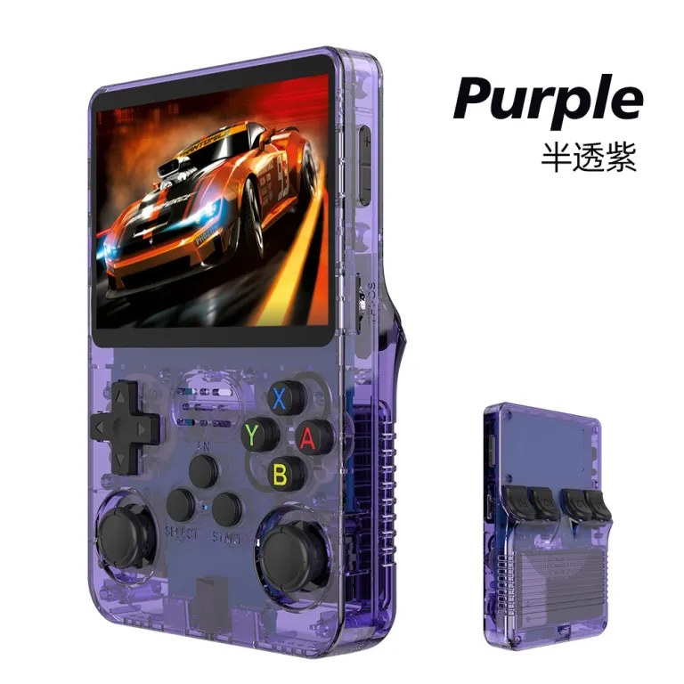 کنسول بازی جدید R36S کنسول دستی با کیفیت تصویر بالا 3D دارای دو جوی‌استیک، شبیه‌ساز GBA و آرکید، بازی King of Fighters