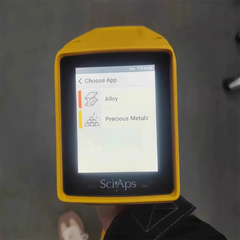 طیف‌سنج فلورسانس اشعه ایکس دستی XRF اصل آمریکایی SciAps برای آنالیز آلیاژ آلومینیوم و منیزیم