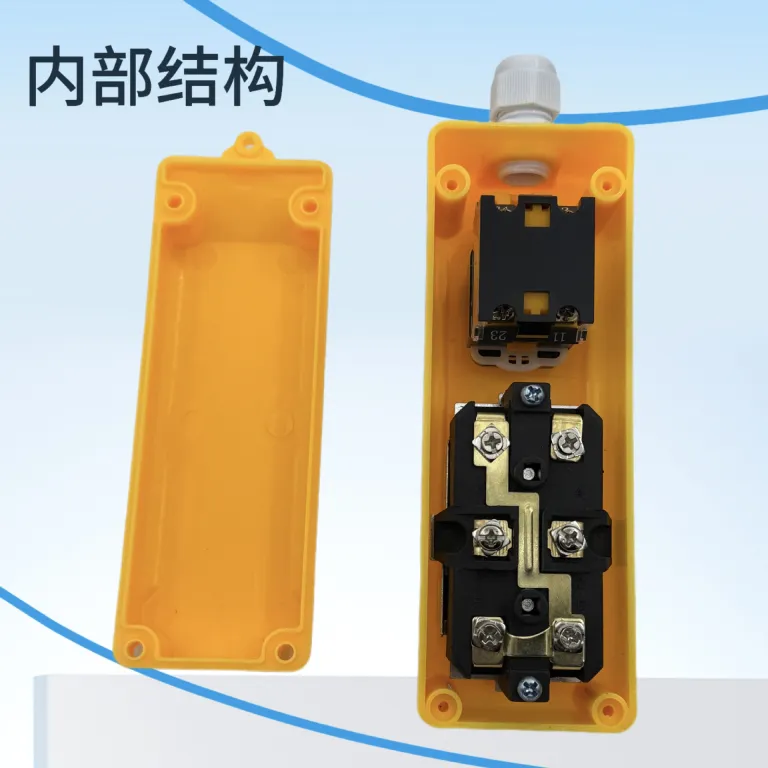 قطعات کلید وینچ و جرثقیل، مغزی کلید 220V380V با دستگیره توقف اضطراری و حرکت بالا-پایین