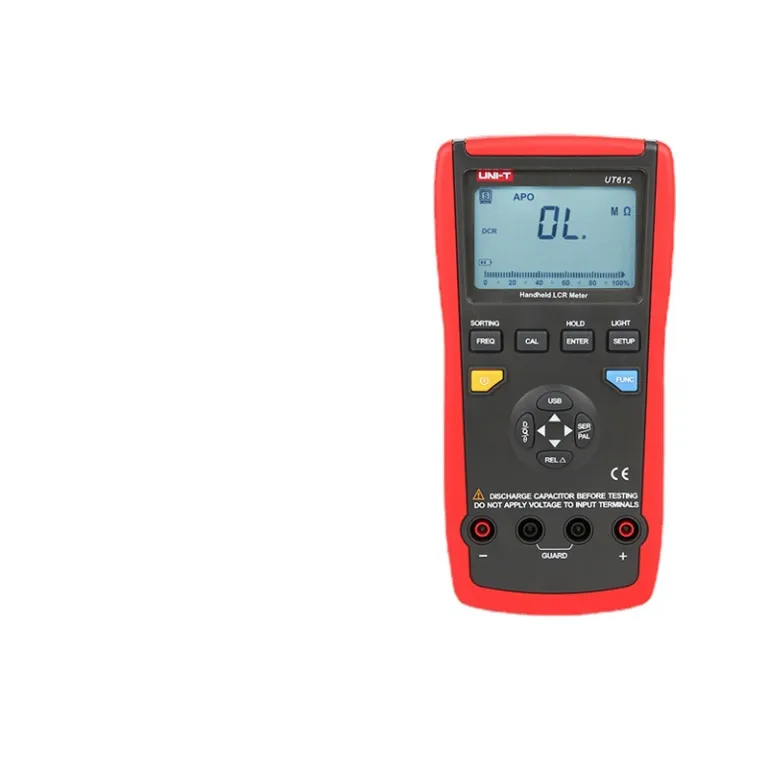 یونی‌تی UT611/UT612 LCR متر دیجیتال دستی تستر خازن و سلف کالیبراسیون پل اندازه‌گیری