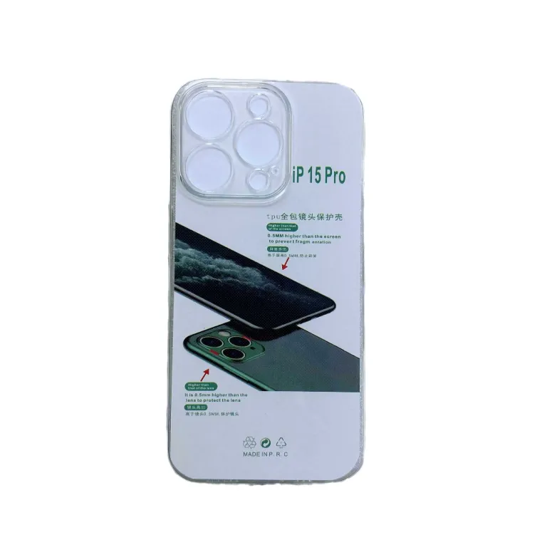 قاب محافظ شفاف سیلیکونی مایع ضدضربه برای اپل 17promax، عمده 16 14 iPhone15