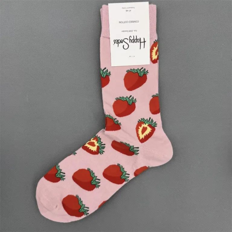 جوراب رنگی HappySocks مردانه طرح کارتونی فانتزی اینستاگرامی ساق‌متوسط بیرونی خیابانی