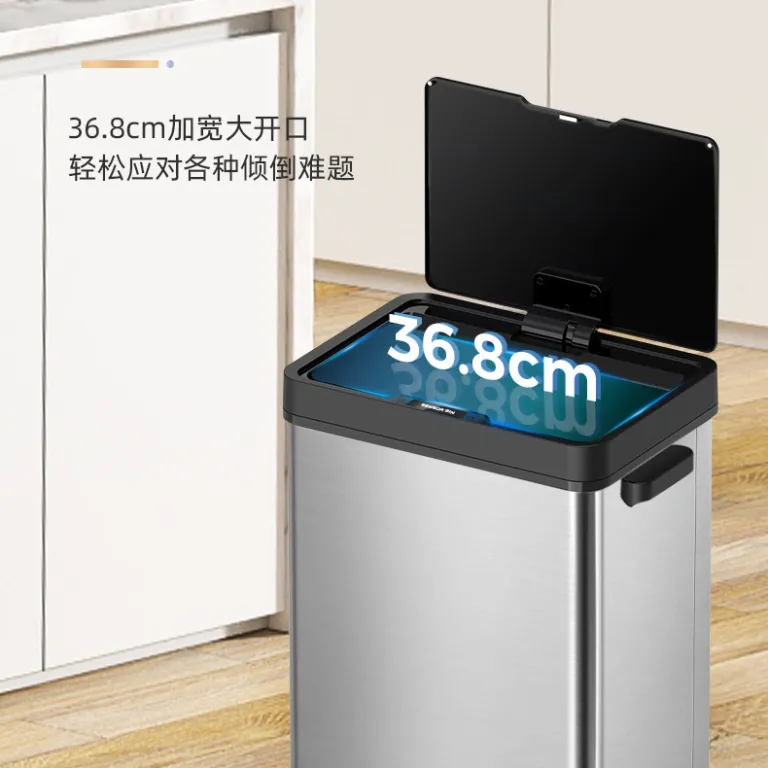 سطل زباله تفکیک هوشمند 50L68L برای خانه، تجاری، آشپزخانه، پذیرایی و دفتر با درب و ظرفیت بالا عمده