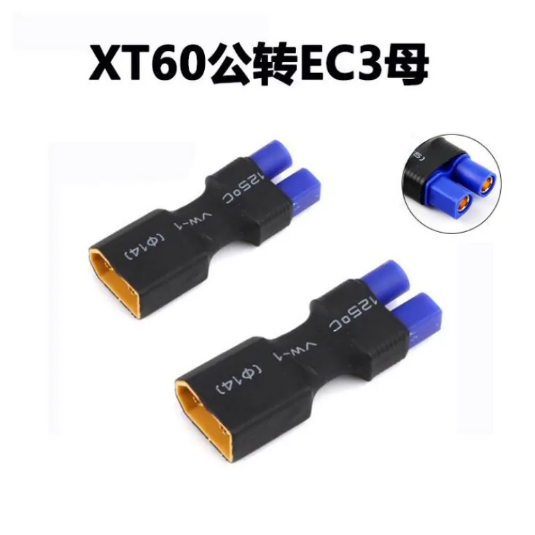 مبدل باتری لیتیومی مدل هواپیما: T Plug به XT60، XT90 به XT60، EC5 به TRX، EC3 به T Plug