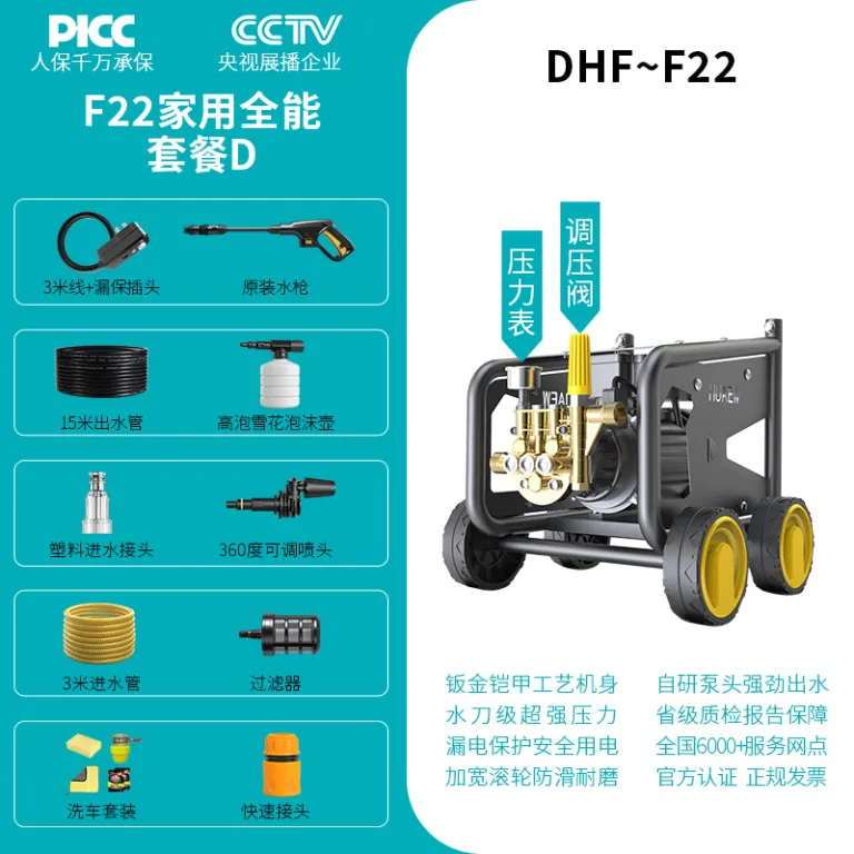 دستگاه کارواش فشار قوی عمده، ابزار شستشوی خودرو خانگی، تفنگ آب فشار قوی قابل حمل 220v، پمپ کارواش، کارواش فشار قوی