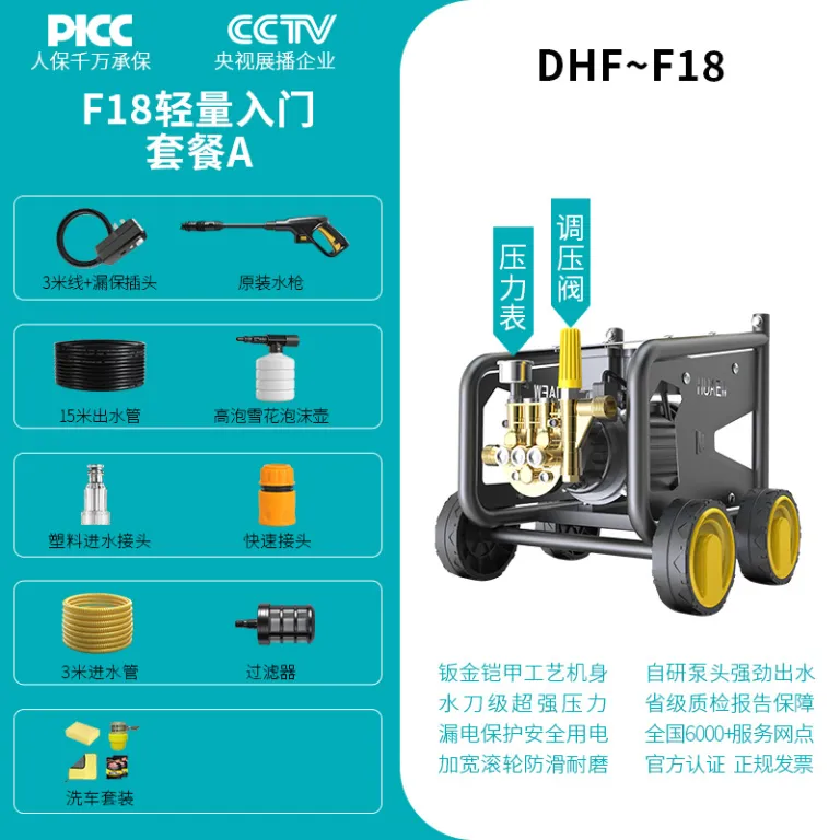 دستگاه کارواش فشار قوی عمده، ابزار شستشوی خودرو خانگی، تفنگ آب فشار قوی قابل حمل 220v، پمپ کارواش، کارواش فشار قوی
