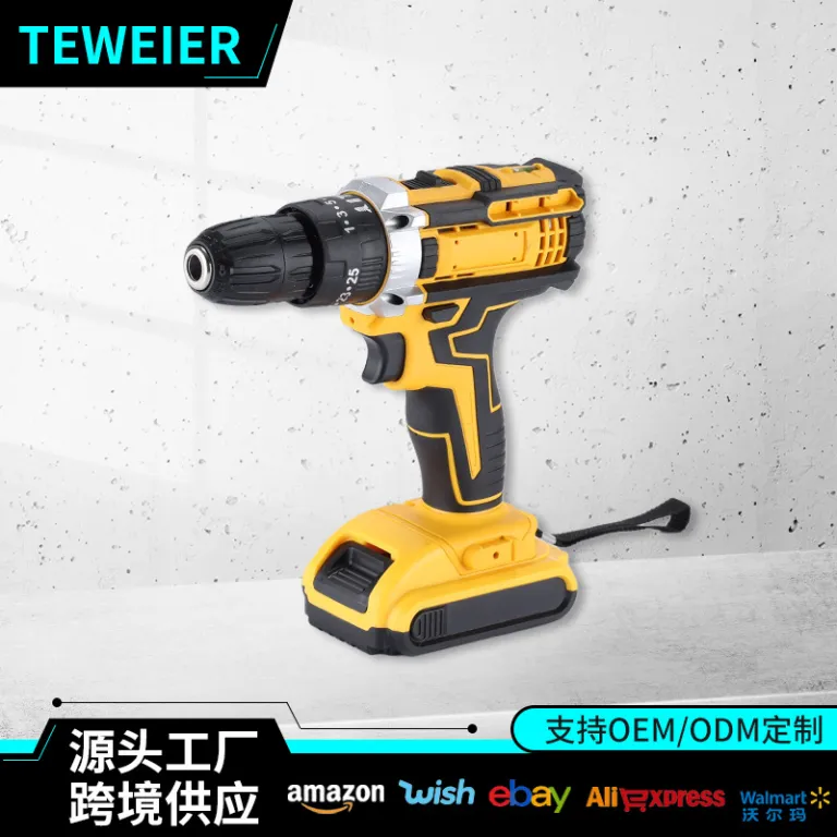 21v دریل شارژی چندکاره پرقدرت ضربه‌ای مناسب صادرات و مصارف خانگی