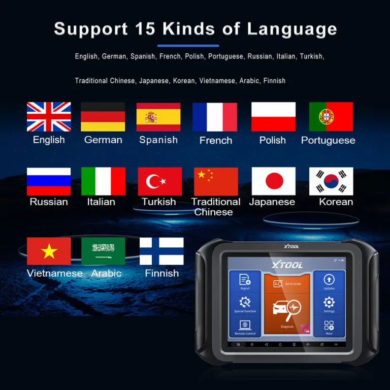 دستگاه عیبیاب کامیون و خودرو XTOOL D9