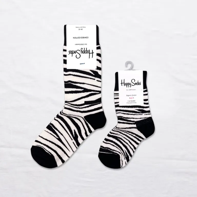جوراب بچگانه HappySocks طرح کارتونی ساق متوسط مدل هایپی مناسب دختر و پسر برای استفاده بیرون از منزل طرح بامزه عمده و خانوادگی
