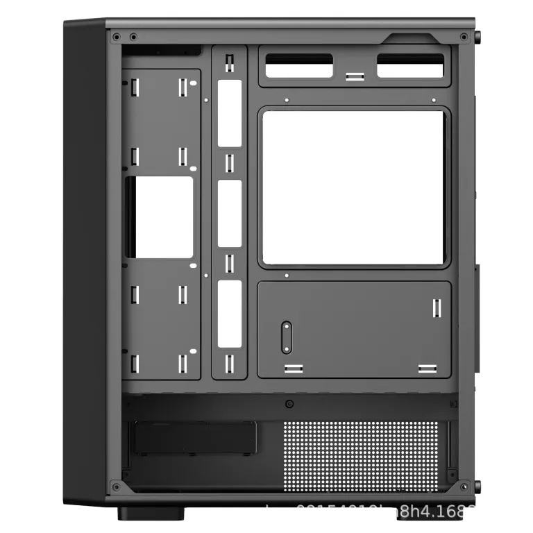 کیس کامپیوتر روباه نه‌دم T10 کیس اسمبل‌شده دسکتاپ ATX شیشه‌ای 240 خنک‌کننده آبی بدنه mATX