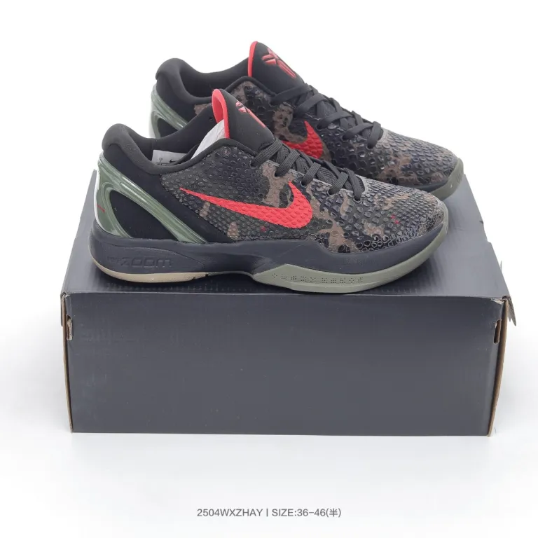 کفش بسکتبال کوبی 6 نسخه اورجینال پوتیان Kobe6 مدل گرین هورنت با صفحه کربنی، مناسب مسابقه و تمرین مردانه و زنانه