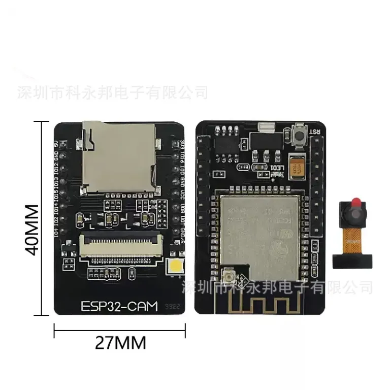 برد توسعه ESP32-CAM ماژول وای‌فای و بلوتوث ESP32 مبدل پورت سریال مناسب برای دوربین OV2640/5640