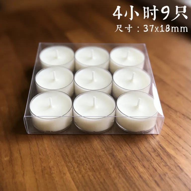 شمع چای بدون دود 4-8 ساعت، شمع کوچک گرد مخصوص گرم‌کردن و عطر‌افشانی، مناسب هتل و کی‌تی‌وی و تولد