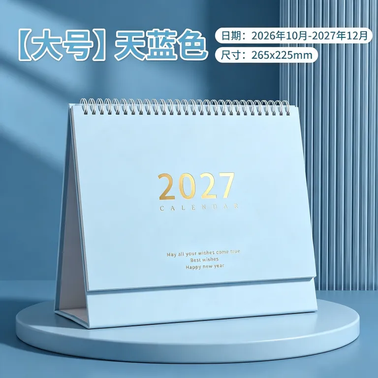 تقویم رومیزی 2027 ساده به سبک موراندی، تقویم خلاقانه با برنامه خودانضباطی، پایه رومیزی، سفارشی برای شرکت‌ها