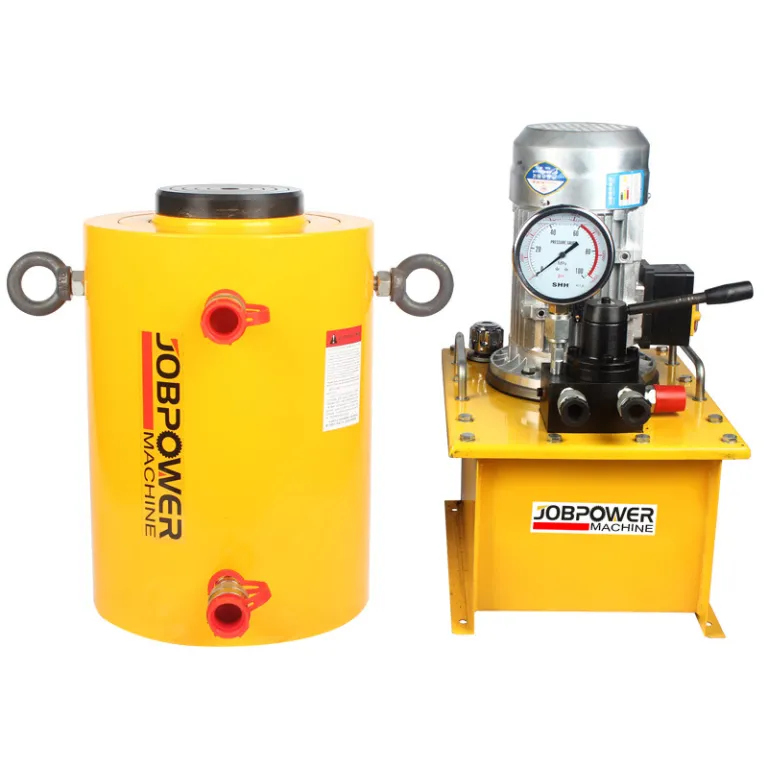 100t/200t/500t/1000t تن جک هیدرولیک برقی دوکاره همزمان با ظرفیت بالا و نوع جداشدنی