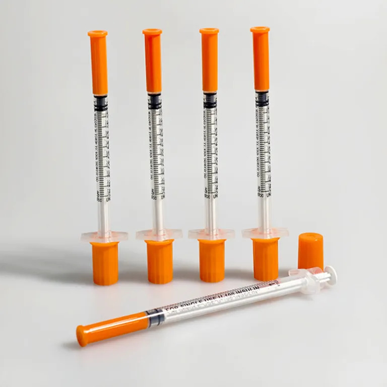 1ml/0.5ml سرنگ تزریق یکبارمصرف دستی، سرنگ تغذیه، سرنگ انسولین با سوزن ثابت