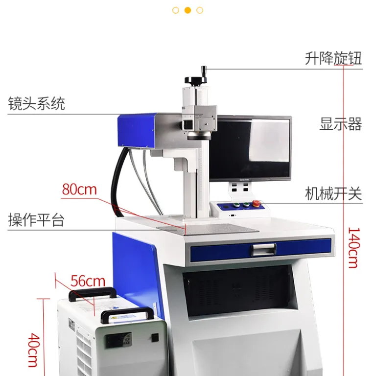 3W5W10W دستگاه لیزر مارکینگ UV پیشرفته برای شیشه، عقیق، کریستال، سرامیک و فیلم