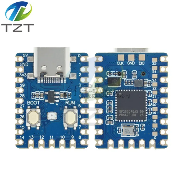 برد توسعه RP2350-Zero میکروکنترلر با رابط Type-C مبتنی بر تراشه RP2350 رزبری پای