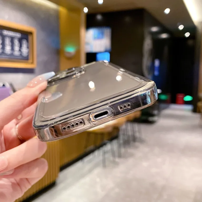 قاب شفاف گوشی اپل 17promax ضد سقوط iphone16tpu با پوشش کامل فضایی 15 13