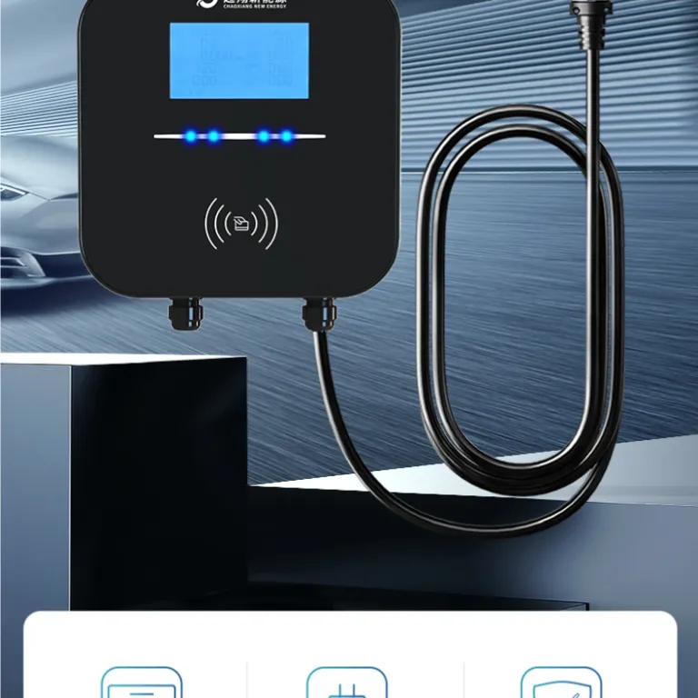 7kw شارژر خانگی خودرو برقی انرژی نو با اسکن کد هوشمند برای شارژ خودرو برقی، مناسب نصب در فضای باز و ایستگاه تجاری شارژ آهسته