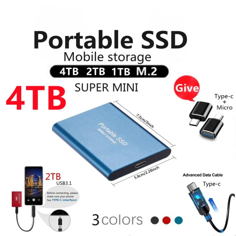 26 هارد SSD قابل حمل برون‌مرزی 16TB8TB4TB2TB1T هارد SSD فوق‌باریک پرسرعت با ظرفیت بالا