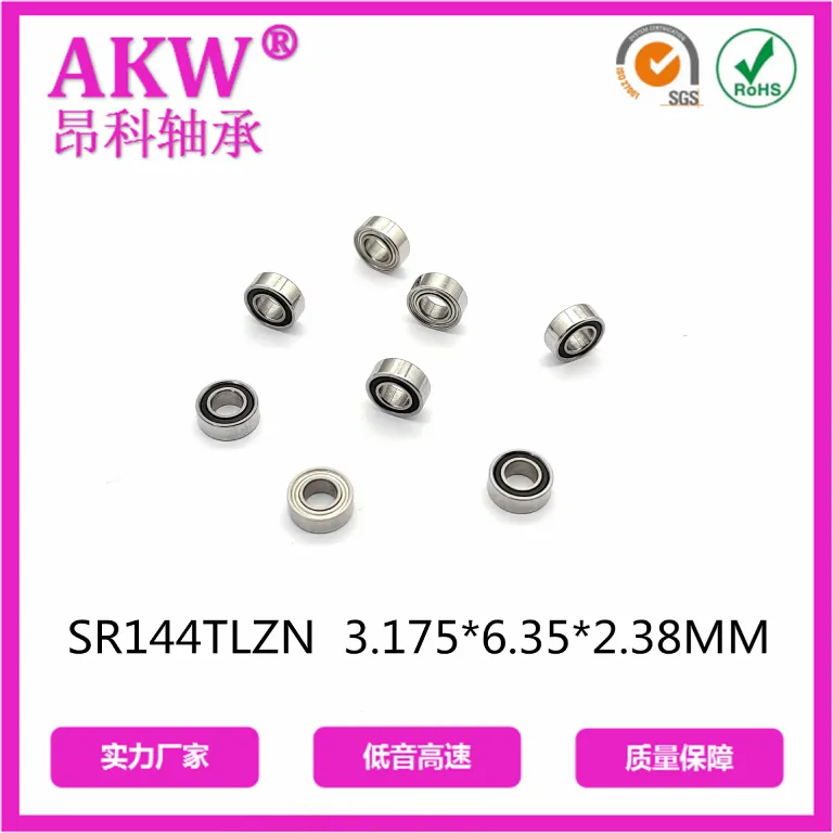 بلبرینگ سرامیکی هیبریدی با سرعت بالا برای هندپیس دندانپزشکی SR144Z  3.175*6.35*2.38mm