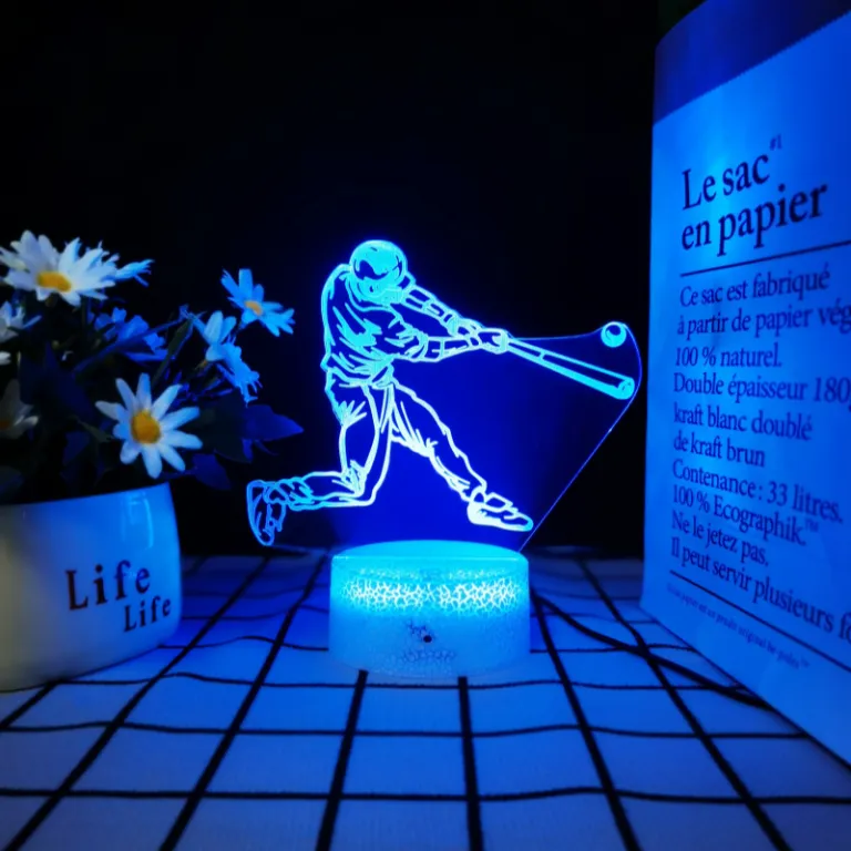 چراغ خواب LED لمسی هفت‌رنگ با کنترل از راه دور و پورت USB سری توپ بسکتبال، فوتبال و والیبال مخصوص صادرات 3D