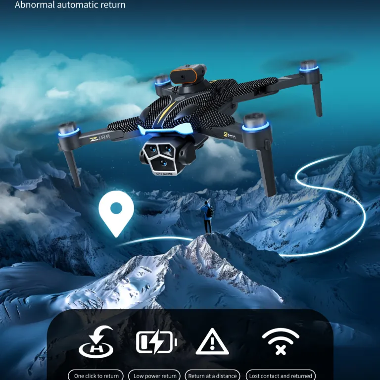 پهپاد اسباب‌بازی با کنترل از راه دور، بازگشت خودکار GPS، دوربین HD، نمایشگر روی ریموت، اجتناب از مانع و کنترل‌کننده سرعت الکترونیکی Z104