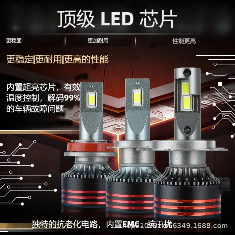 لامپ LED خودرو مدل M8Pro 6000k فوق پرنور و متمرکز h7 h4h11 ارسال مستقیم از تولیدکننده