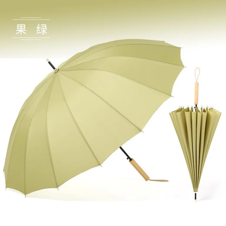چتر دسته‌چوبی کلاسیک با قابلیت چاپ لوگو مناسب باران و آفتاب 16K اتوماتیک تبلیغاتی و صادراتی