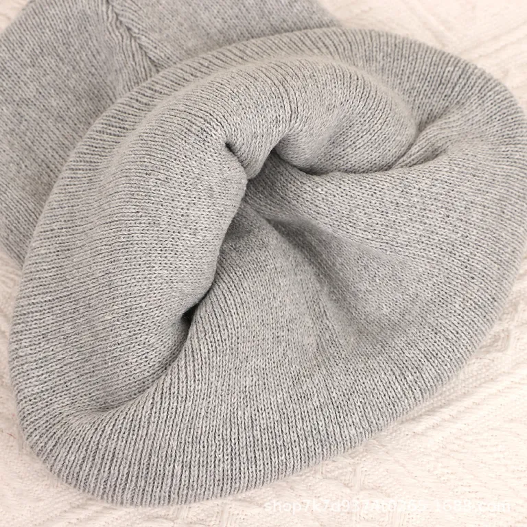 کلاه بافتنی جدید اکریلیک و پنبه لبه‌دار زمستانی گرم برای فضای باز، کلاه بافتنی زوجی تولیدی