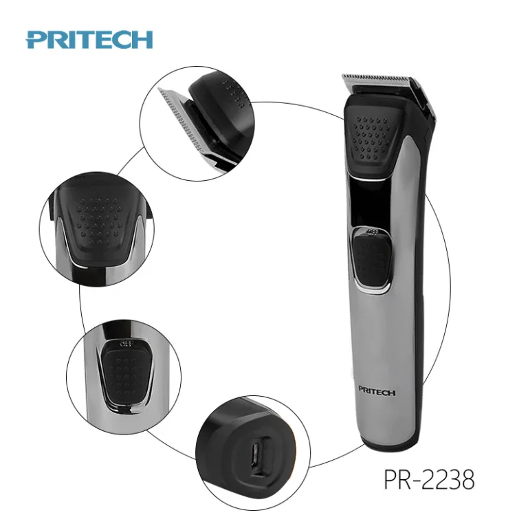 ماشین اصلاح موی سر حرفه‌ای بزرگسالان با شارژ USB PR-2238 مخصوص آرایشگاه