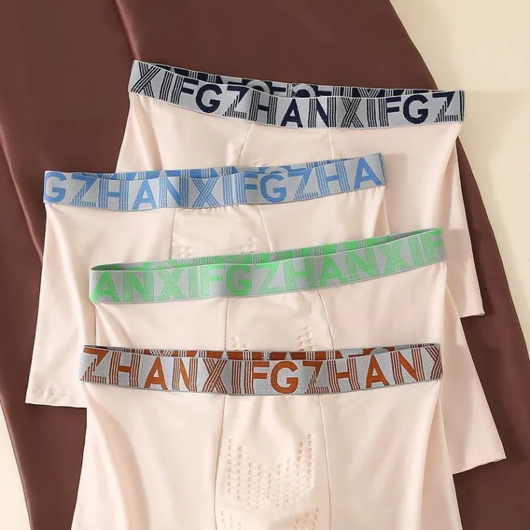 شلوارک مردانه چهارخانه نخی مراقبت از سلامت با عصاره قارچ کرم ابریشم، تنفس‌پذیر و مناسب ورزش، مخصوص عمده‌فروشی