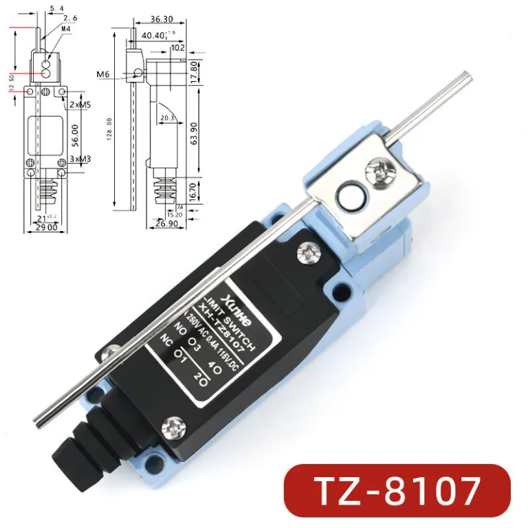 ME-8108 کلید محدودکننده خودبازگشت میکروسوئیچ تماسی محدودکننده TZ-8101 کلید مسیر
