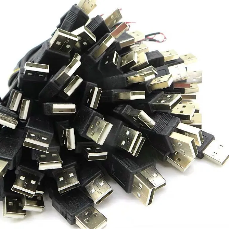 کابل شارژ 0.3 تخت USB2 هسته USB تکسر قلعاندود شده کابل تغذیه USB کابل برق نری تکسر دو هسته